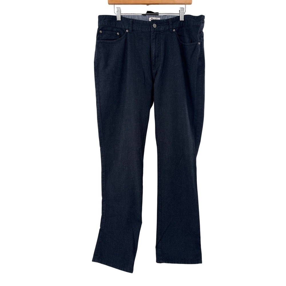 Peter Millar Pants Mens 36 Dark Gray Mountainside Straight Leg Cotton MF17B95
